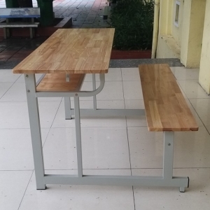 Bàn ghế học sinh (bàn liền ghế không tựa)