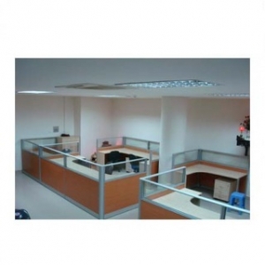 Vách ngăn gỗ kính GK03